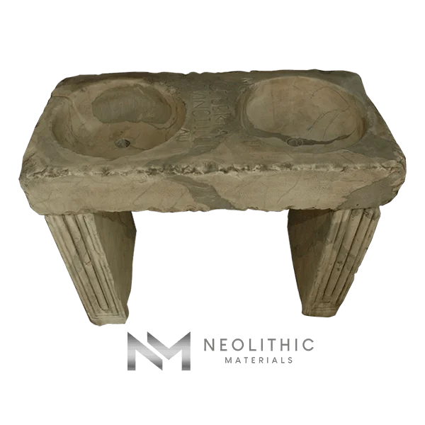 Antique Calcutta Marble Double Sink - Image 2